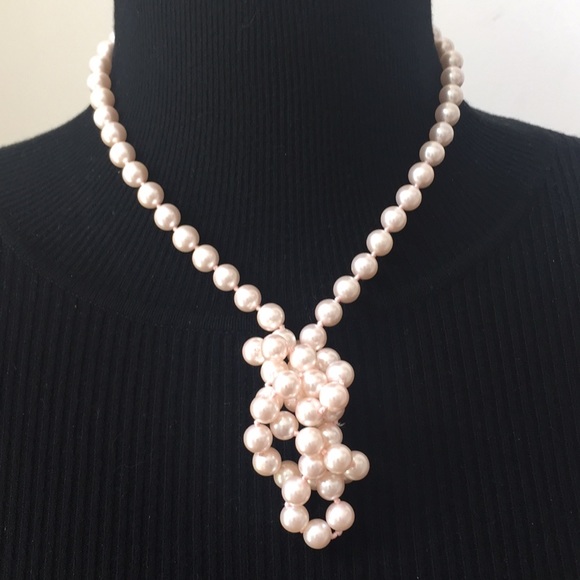 Vintage Jewelry - Vintage Jewelry 18K Faux Plated Pearls Necklace